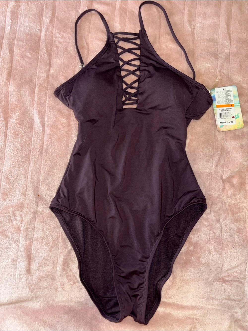 Hobie One-Piece Swimsuit with Lace-Up Front